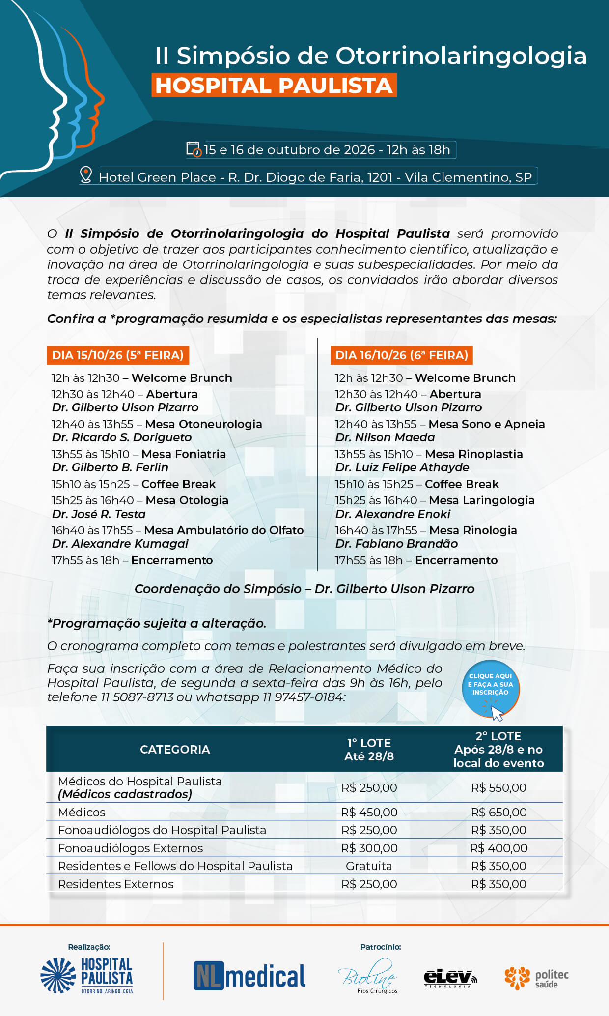 II Simpósio de Otorrino do Hospital Paulista